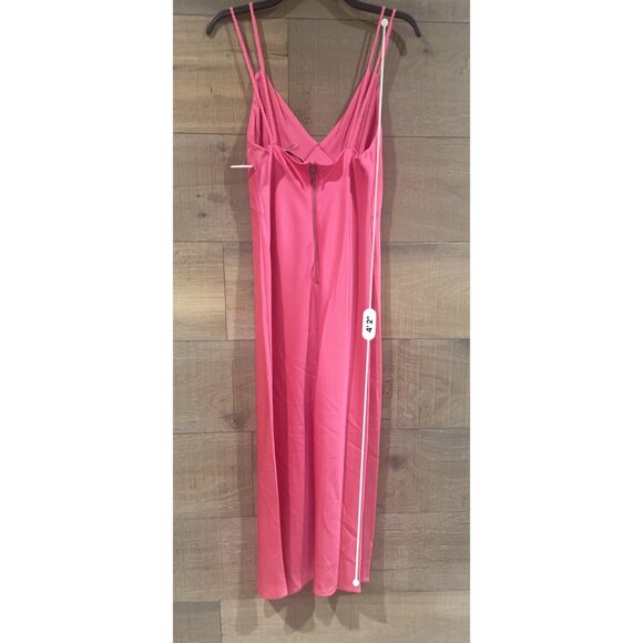 Alice + Olivia Wild pink Kiro Satin Slip dress size 2 NWOT - Picture 8 of 10
